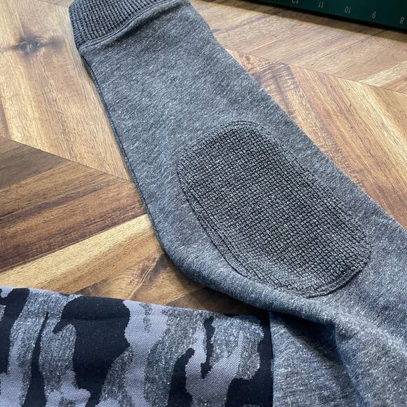 Robert Graham Sweater Camo Elbow Patches Crew Neck‎ Men’s Medium - Picture 8 of 9